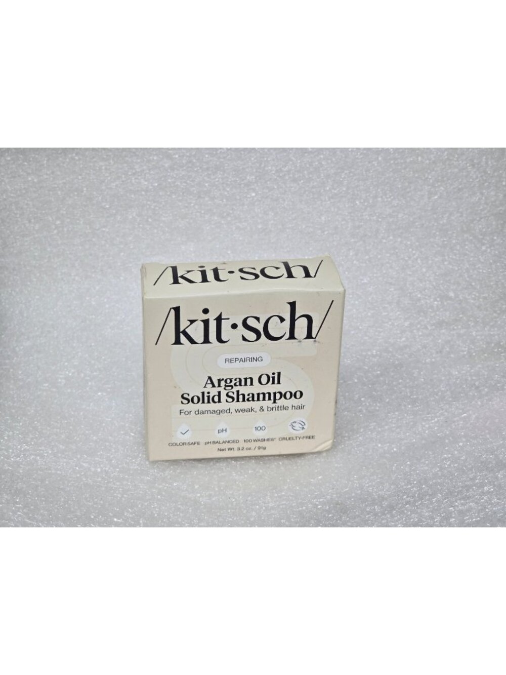 Kitsch Argan Oil Solid Shampoo Bar Repairing For Damaged Hair 100 Washes 3.2 oz